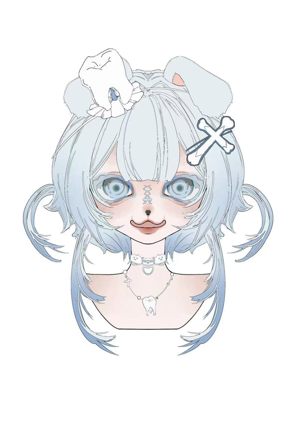 Kig Geisterblaue Mädchen Nr.021